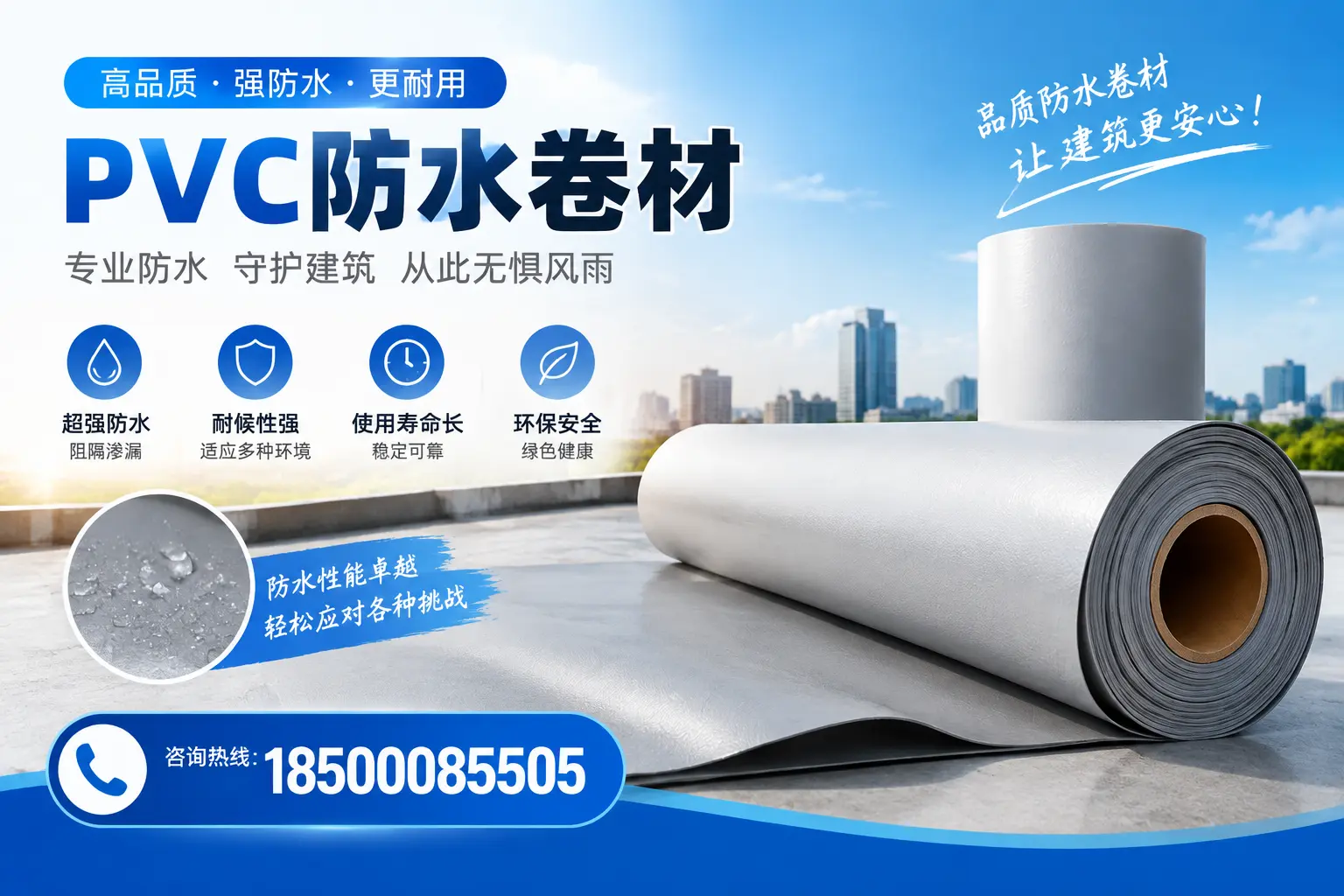 如何选择高质量的PVC防水卷材?玉树消费者必看指南